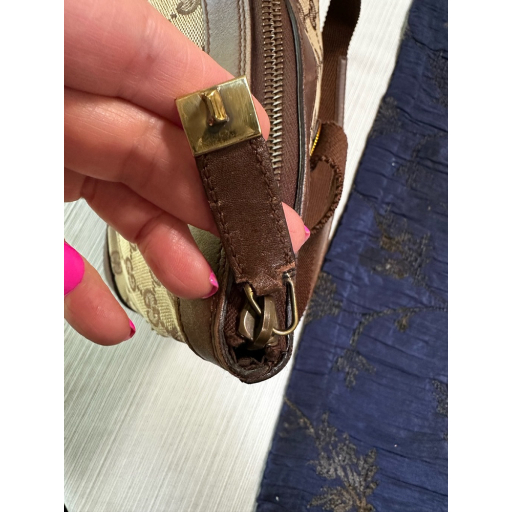Gucci Beige Brown Canvas & Leather Small Tote Bag - Picture 6 of 15